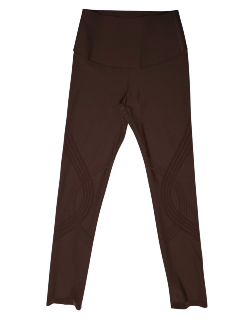 Fanka Body Sculpt 7/8 Leggings Compression Reversible Chocolate Brown sz S / M